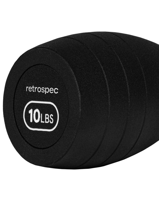 Retrospec Steel Club SC- 10lb for Men & Women's Strength Training & Full Body Workouts , Matte Black - Image 4