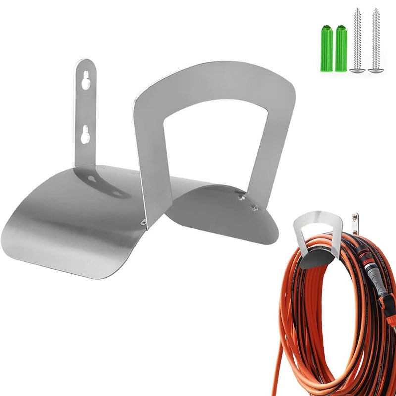 Primst Primst Garden Hose Holder Wall Mount Hose Hanger Heavy Duty Metal Hose Bracket Water Hose Storage Organizer Durable Hose Holders Stainless Steel 