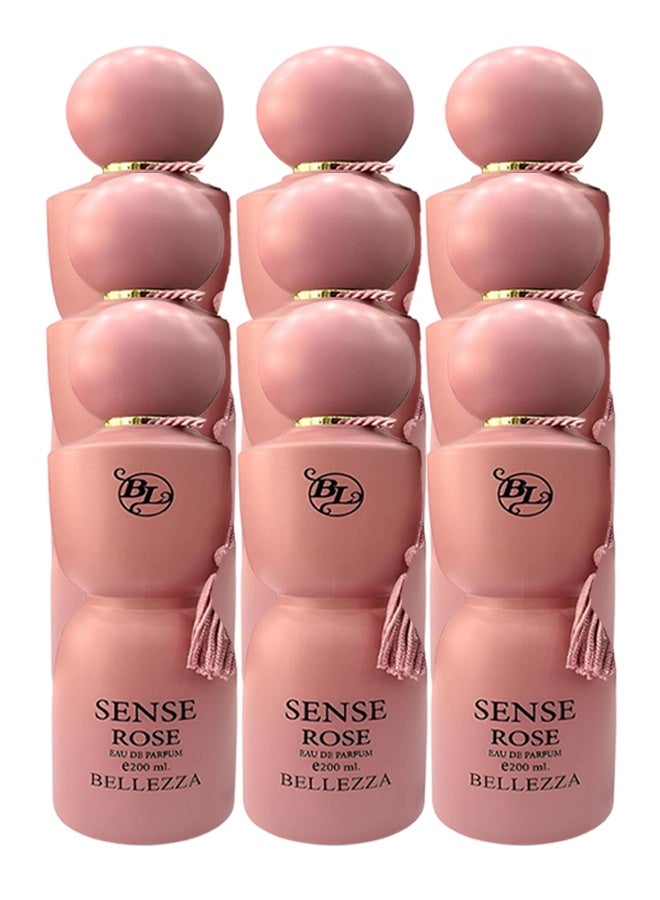 bellezza 9 Pieces Sense Rose Perfume For Women 200ml EDP - Image 1