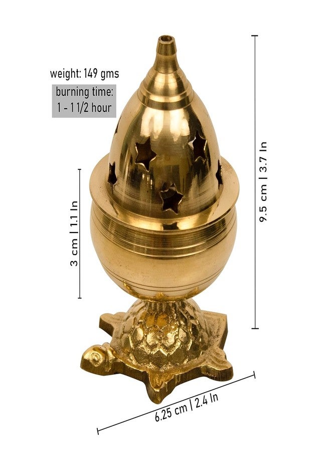 Putrika Traditional handicrafted Brass Tortoise Diya with Lid|Oil Lamp|Deepak|Vastu|Deep with Lid|Kuber Diya with Tortoise|Pooja Diya|Puja Kuber Deep – Kachua Goblet - Image 4
