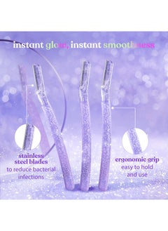 BOMBAE Glam-Up Reusable Beauty Face Razor For Women Facial Hair | For Eyebrows, Upper Lip, Chin, Peach Fuzz, Forehead, Unibrow, Sideburns | Perfect For Makeup Base  - Image 4