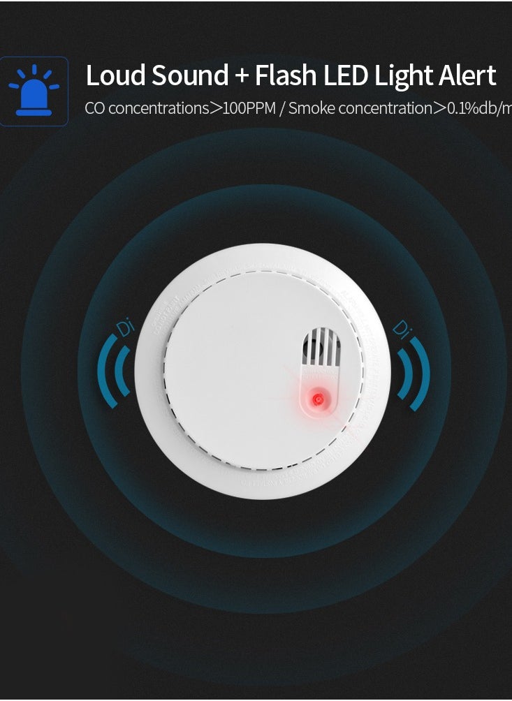 Generic - Fire Detector Wireless Battery-Powered 9V  with Alarm Sound Certified by SABER SASO certificate - Image 1