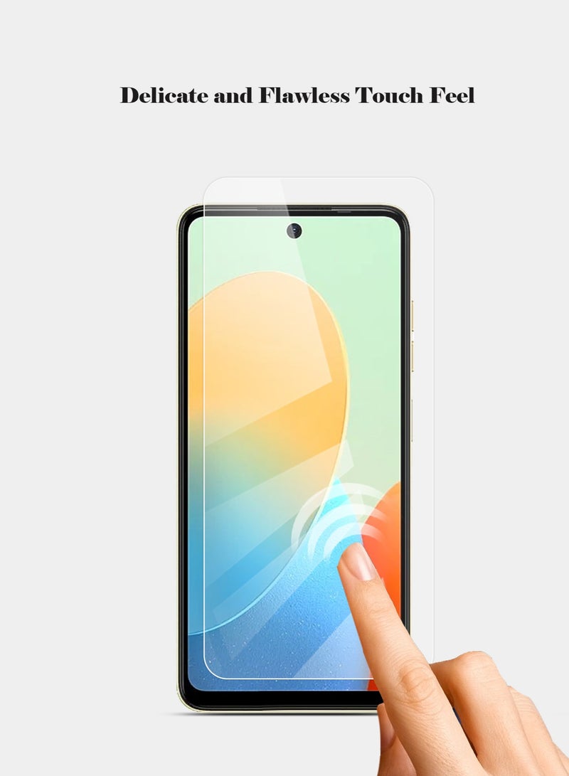 Techie 2 Pack HD Tempered Glass Screen Protector for Tecno Spark Go 2024 - Anti Reflection Anti Bubbles 9H Hardness 0.33 mm Rounded Edges Easy Installation - Image 4