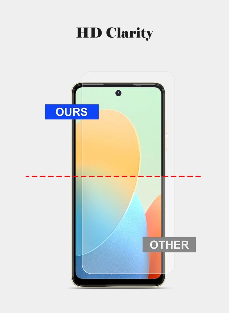 Techie 2 Pack HD Tempered Glass Screen Protector for Tecno Spark Go 2024 - Anti Reflection Anti Bubbles 9H Hardness 0.33 mm Rounded Edges Easy Installation - Image 5