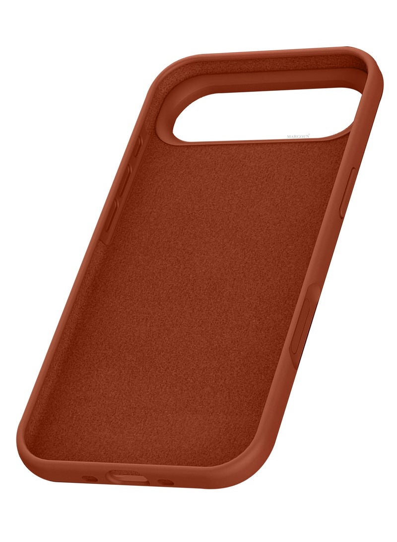 CATANES Liquid Silicone Protective Phone Case for iPhone 17 Air , Soft Anti-Scratch Microfiber Lining Utra Slim Drop Protection Phone Cover - Windsor Brown - Image 5