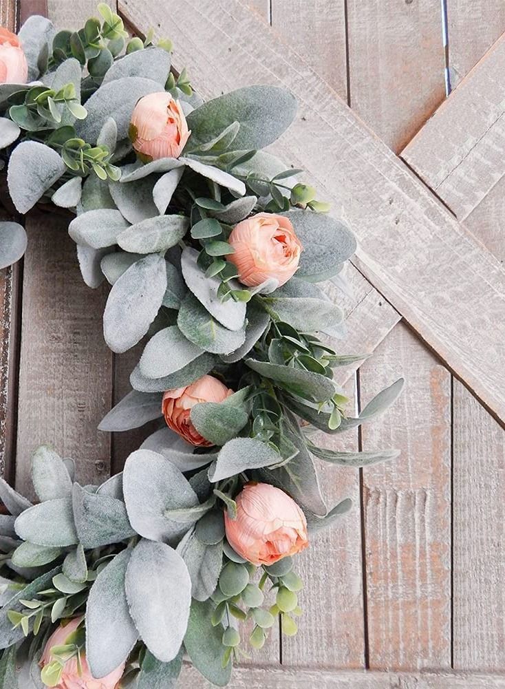 Excefore Real Touch Leaf Lambs Ear Stems, 5 Pcs Faux Greenery Stems, Lambs Ear Garland, Bulk Foliage Leaves Plant Spray for Home Wedding DIY Floral Arrangement Centerpiece Decoration - Image 5