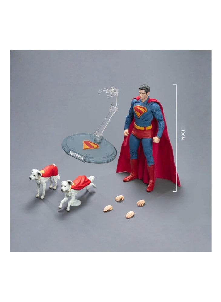 سوبر مان سوبرمان المنقولة دمية نموذج الديكور سطح المكتب الديكور لعبة هدية للعائلة والأصدقاء - Image 5