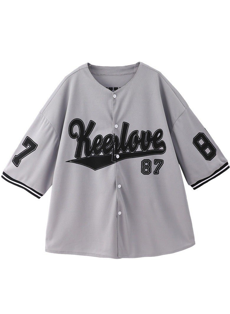 Kids Jazz Dance Costume Baseball Jacket Coat