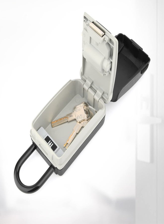 mafiti Key Lock Box for Outside - Lock Box for House Keys - Key Lockbox for Key Storage Outdoor, 4 Digit Combination Lock Box for Outside Realtors Garage Spare Keys - Image 5