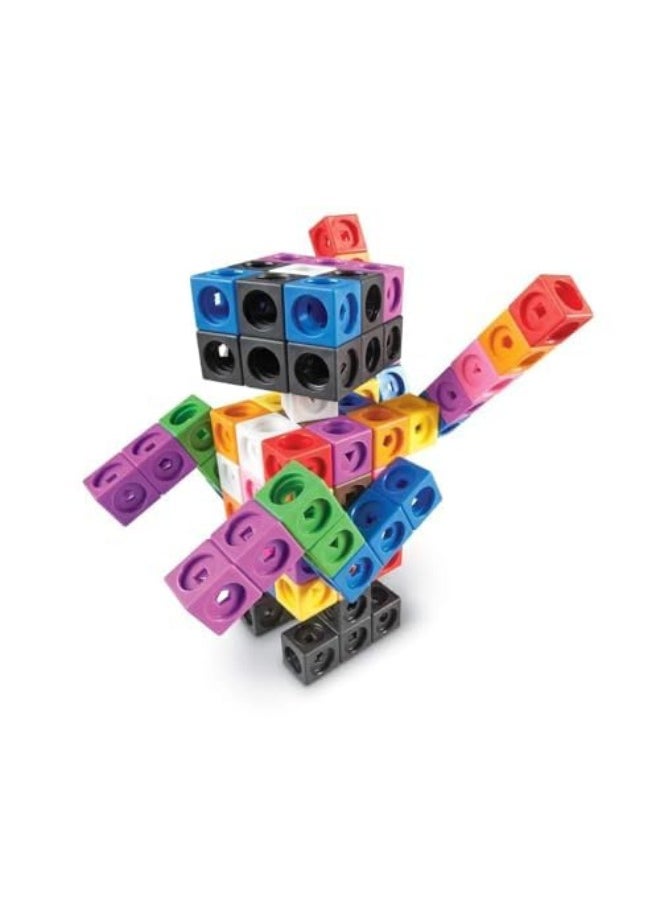 TEGRILO - Math Link Cubes Connecting blocks, Manipulatives for Math Links Preschool, Kindergarten, Home, School, Counting, and Sorting Educational Toy(100pcs Cubes) - Image 1