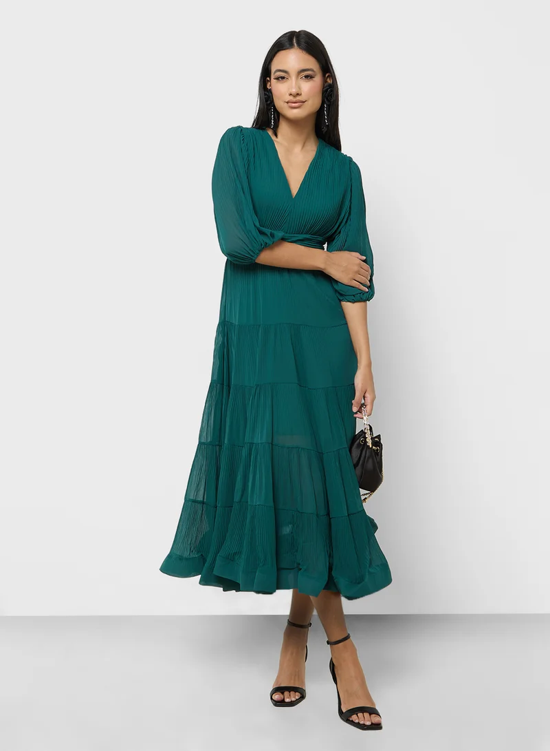 ELLA Tiered Chiffon Dress