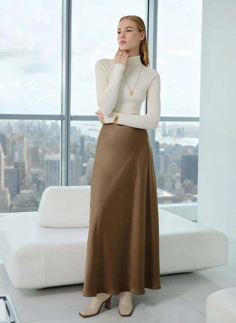 Lichi  Flared floor length maxi skirt for Women | Best Price UAE
