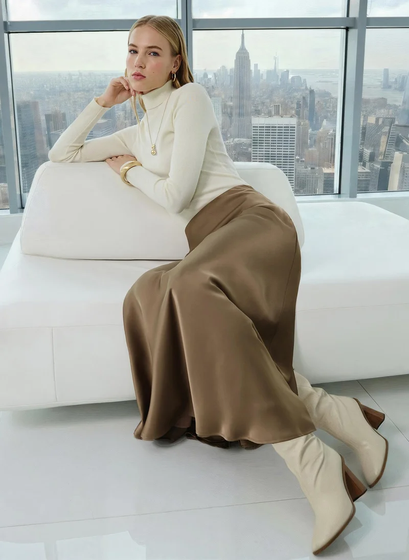 Lichi  Flared floor length maxi skirt for Women | Best Price UAE