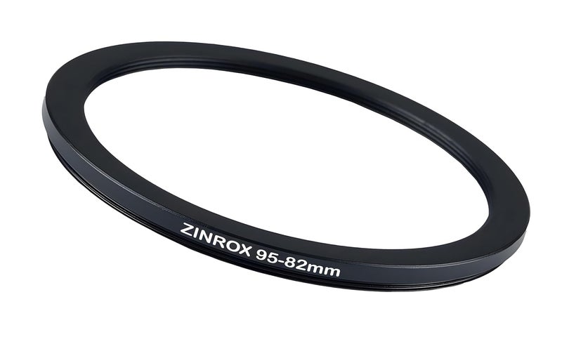 ZINROX® 95mm to 82mm Step Down Lens Filter Adapter Ring, Set of 1 Piece - Size : 95mm to 82mm Stepping Ring - Image 1