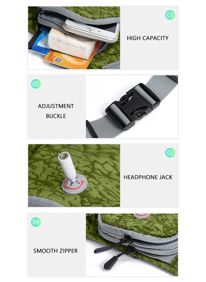 GROIC Running Waist Packs Sports Running Belt Pouch Bag With Water Bottle Holder Waterproof Running Bag Adjustable Outdoor Pocket Pack Fitness Travel Mountain Climbing Gear  - Image 3