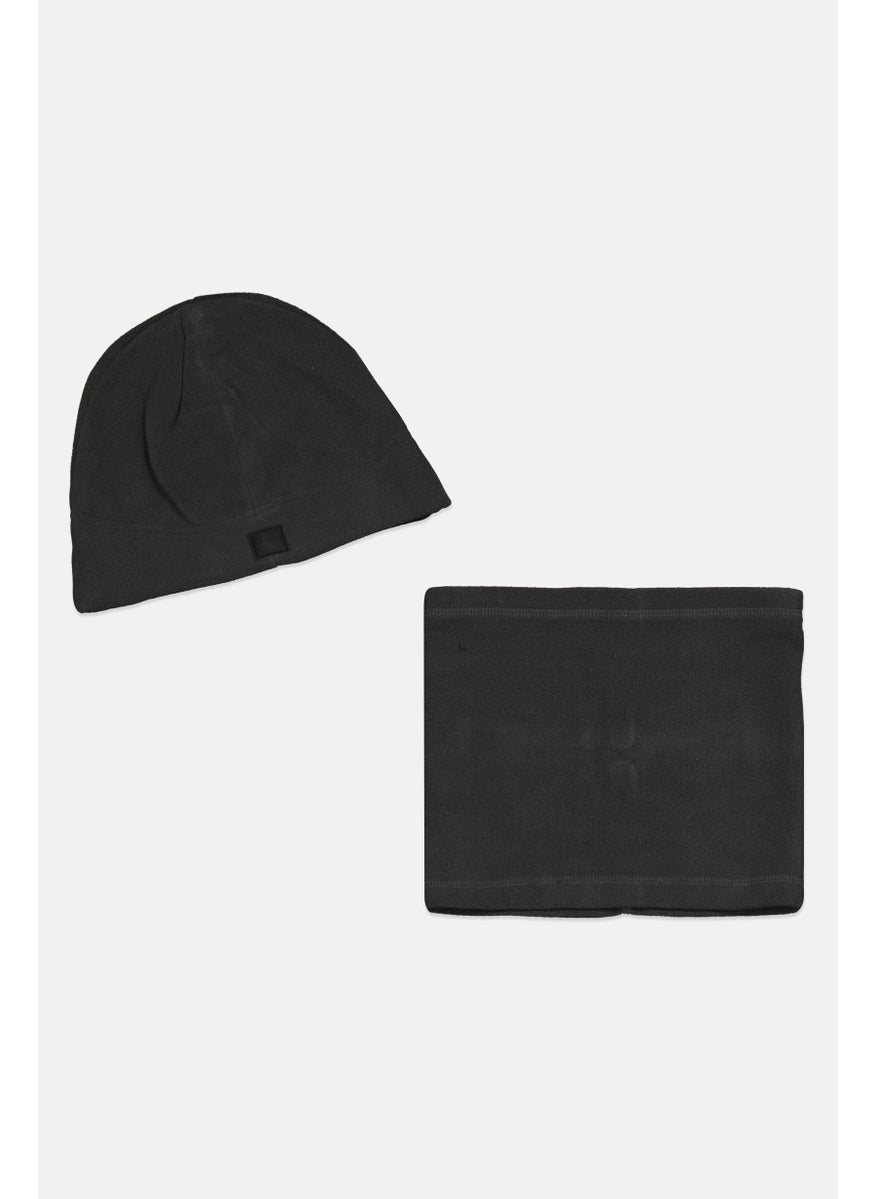 Rainforest - Men 2 Pcs Fleeces Hat And Gaiter Set, Grey - Image 1