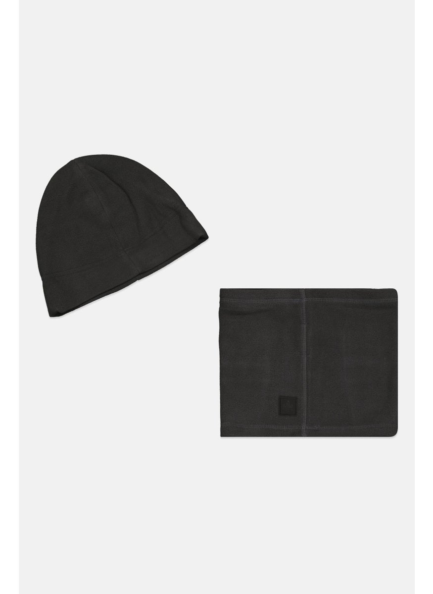 Rainforest - Men 2 Pcs Fleeces Hat And Gaiter Set, Grey - Image 1