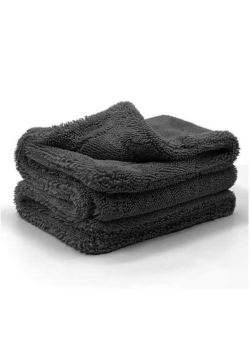 Splendors 2pc Large Super Soft Thickened Car Towel Extra Large Super Absorbent Car Drying Cloth Premium Scratch-free Large Drying Towel For Cars Motorcycles Cleaning Cloth Car Washing Tools 40*60cm - Image 1
