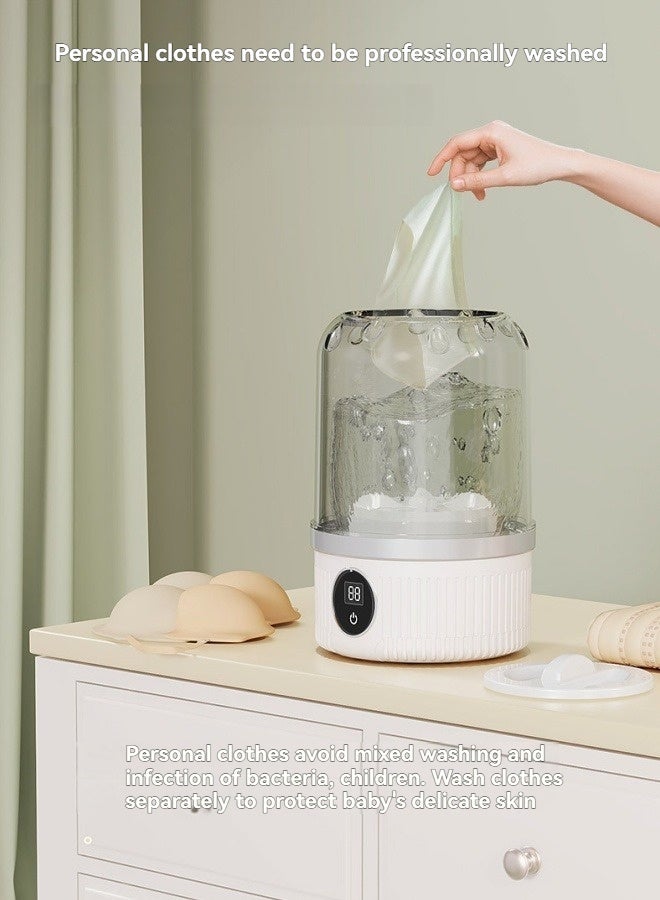 M MIAOYAN Small Automatic Underwear Washing Machine Wireless Portable Small Clothes Special Washing Machine - Image 5