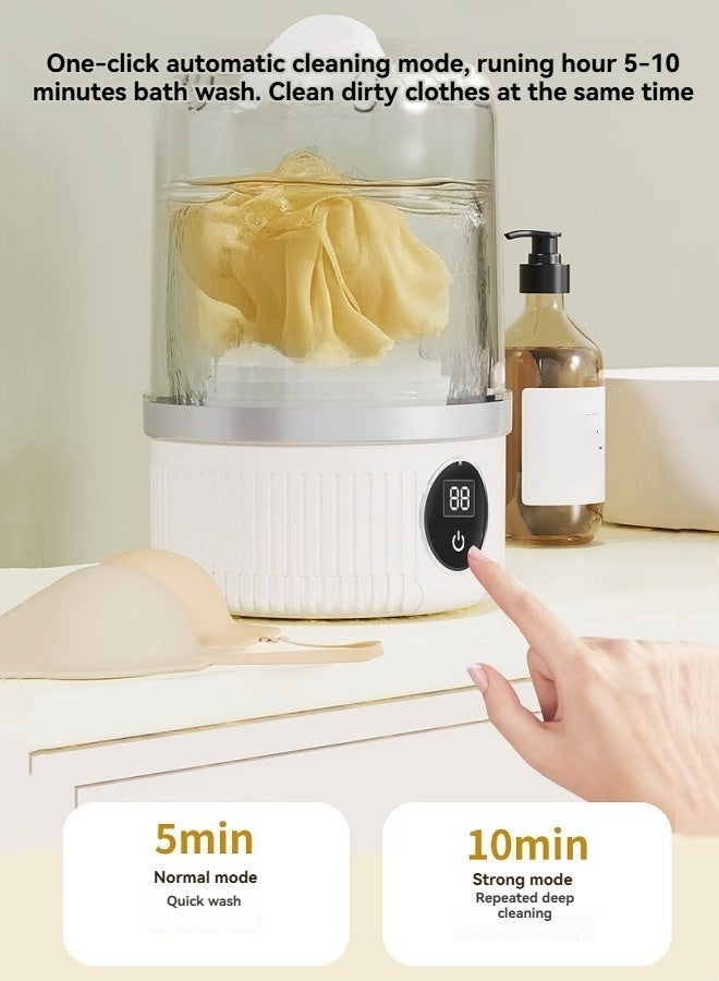 M MIAOYAN Small Automatic Underwear Washing Machine Wireless Portable Small Clothes Special Washing Machine - Image 4