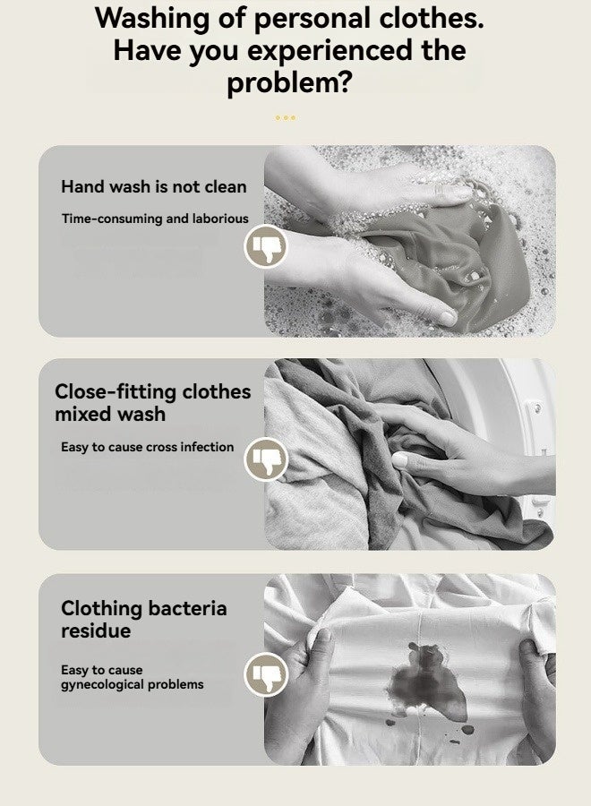 M MIAOYAN Small Automatic Underwear Washing Machine Wireless Portable Small Clothes Special Washing Machine - Image 2