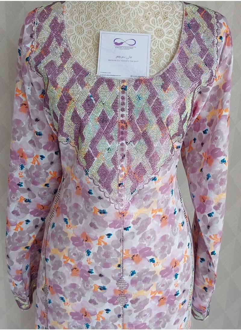 ALREESH ALBANAFSAJI - ALREESH 25 M MUKHAWER GULF EMBROIDERY WITH  OWN HANDS READY-MADE - Image 1