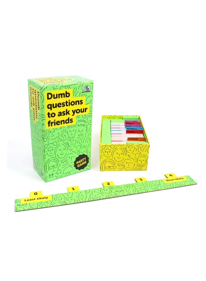 بيج بوتيتو Dumb Questions A Hilarious Party Game for Adults and Friends, Full of Unexpected and Outrageous Conversations, Perfect for Game Nights and Gatherings - Image 2