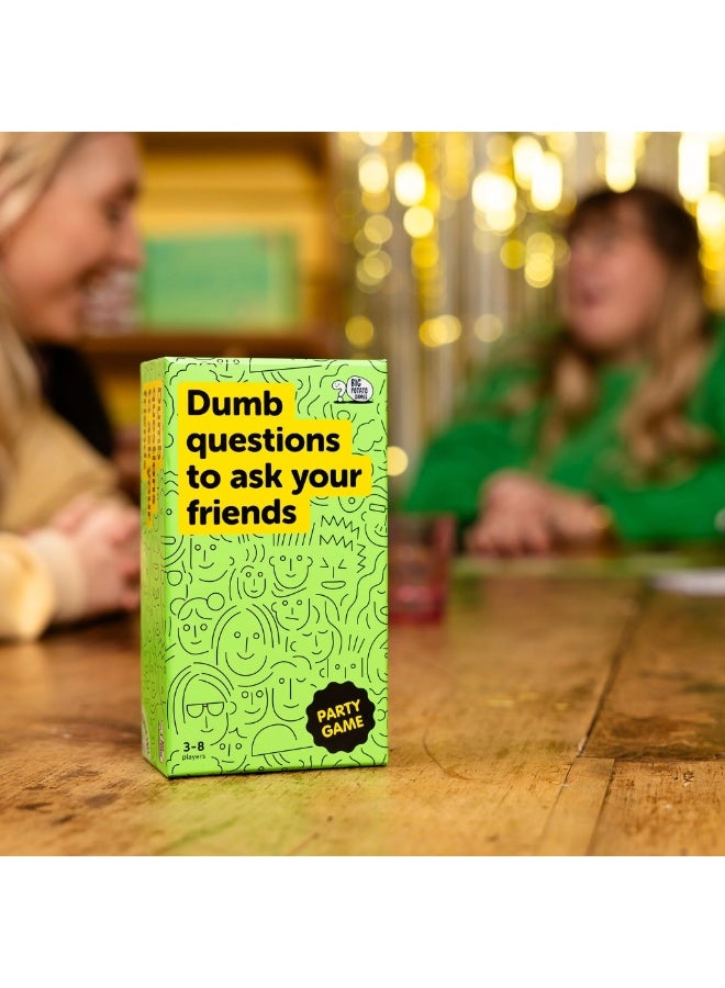 بيج بوتيتو Dumb Questions A Hilarious Party Game for Adults and Friends, Full of Unexpected and Outrageous Conversations, Perfect for Game Nights and Gatherings - Image 3