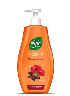 Nyle Naturals Damage Repair Anti Hairfall Shampoo With Shikakai And Hibiscusgentle And Soft Shampoo Ph Balanced And Paraben Free For Men And Women 400Ml  - Image 2