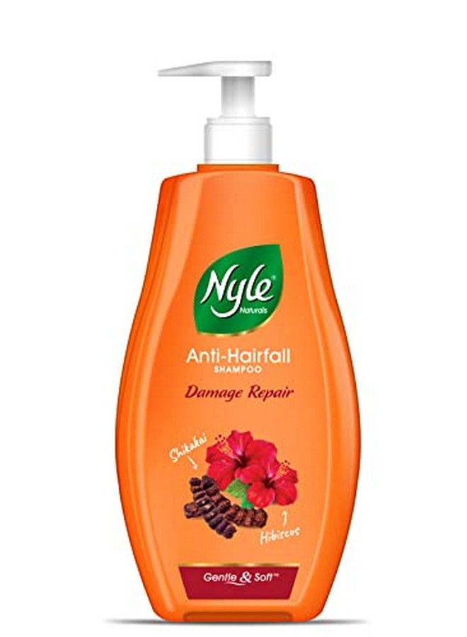 Nyle Naturals Damage Repair Anti Hairfall Shampoo With Shikakai And Hibiscusgentle And Soft Shampoo Ph Balanced And Paraben Free For Men And Women 400Ml - Image 2