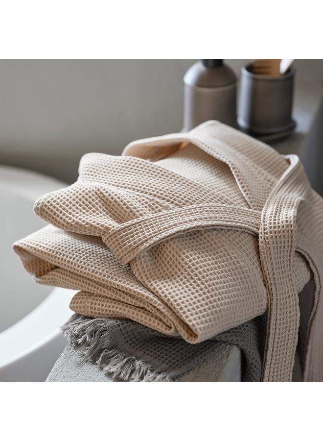 erorex Bath robe, beige, L/XL - Image 4