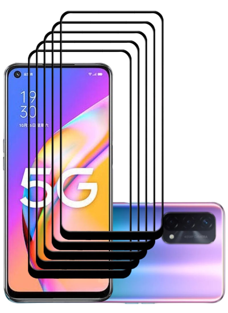 ACLIX 5 Pieces Antistatic ESD Dustproof Premium Quality High Definition Tempered Glass Screen Protector Designed For Oppo A93 5G - Image 1