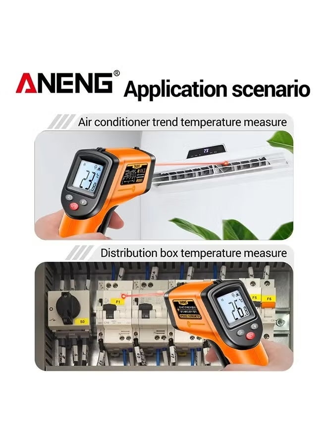 ANENG TH201 Celsius Display Digital Infrared Thermometer Highly Sensitive Non-contact Temperature Measuring Gun Hygrometer - Image 3