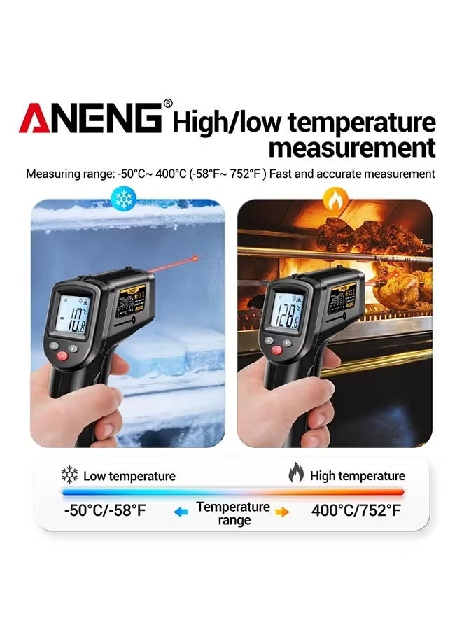 ANENG TH201 Celsius Display Digital Infrared Thermometer Highly Sensitive Non-contact Temperature Measuring Gun Hygrometer - Image 5