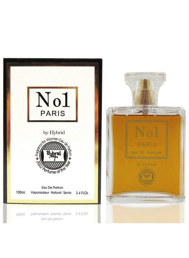 Hybrid & Company - No1 Paris Women Romantic And Sensual Perfume Eau De Parfum 3.4 Fl Oz - Image 1