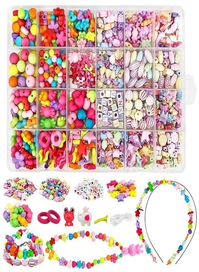 FLIZZOW DIY Beads Set - Soft Polymer Clay Beads & Spacers for Bracelet Making, Jewellery Making Kit for Girls, Boys & Women - White & Black (Multicolor) (Multicolor) - Image 4