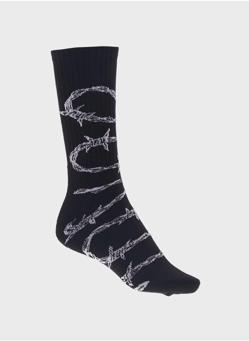 HUF Barbed Wire Crew Socks