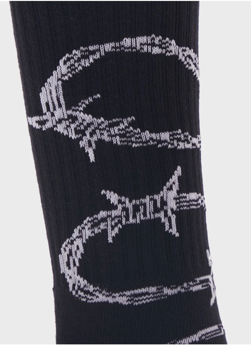 HUF Barbed Wire Crew Socks