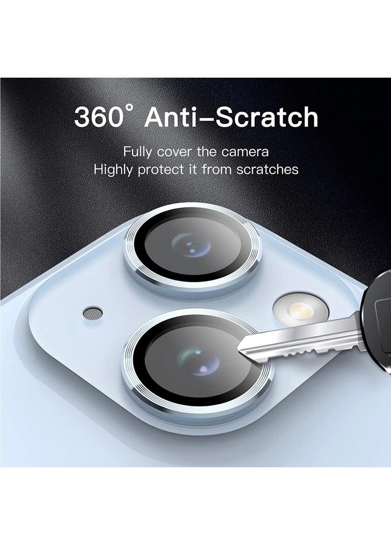 Anti-scratch Tempered Glass Camera Cover For iPhone14 / 14 Plus (Sky Blue)  - Image 5