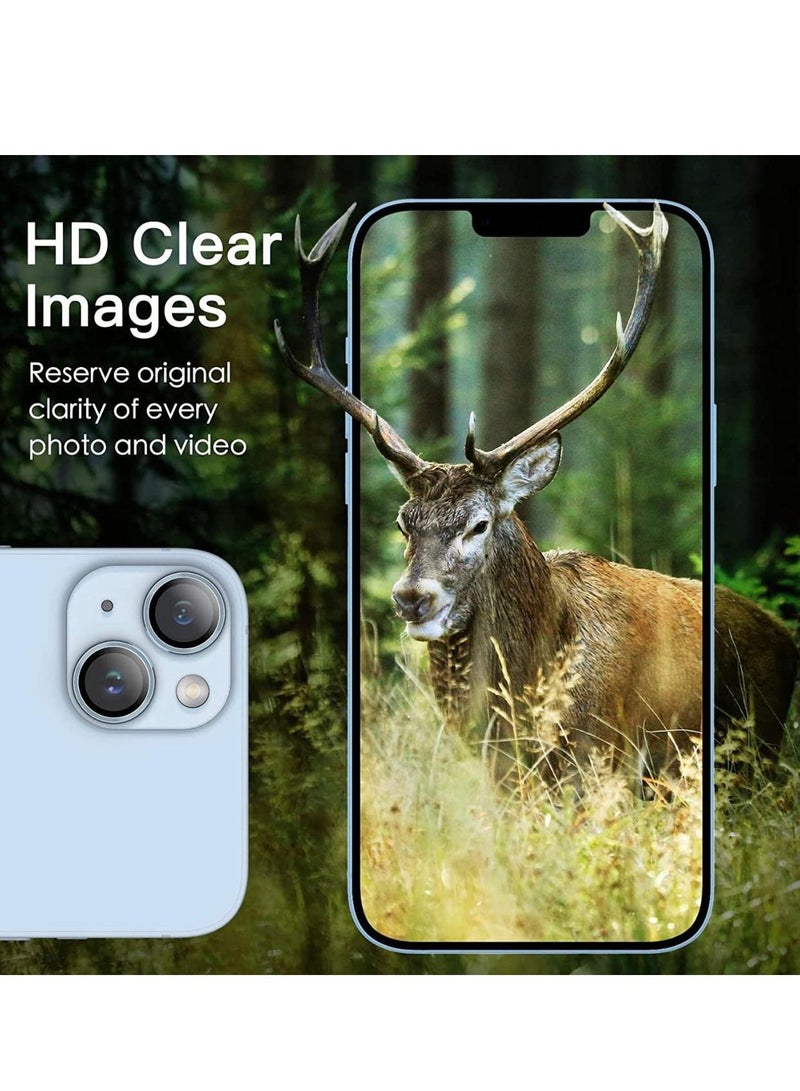 Anti-scratch Tempered Glass Camera Cover For iPhone14 / 14 Plus (Sky Blue)  - Image 4