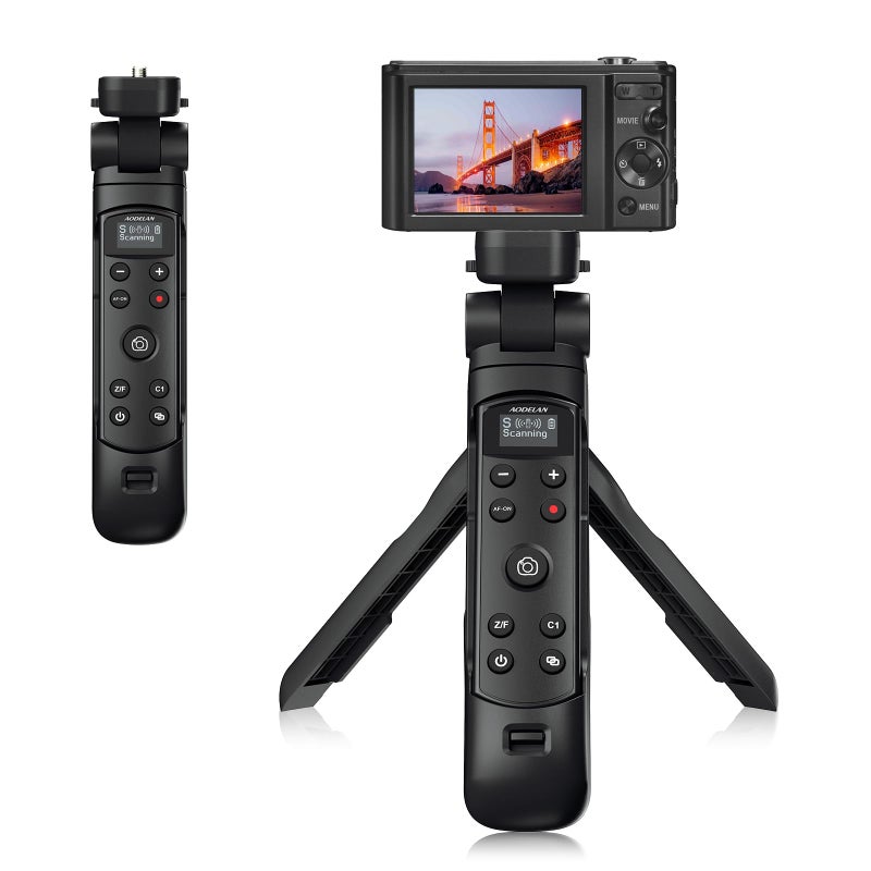 AODELAN for Sony Camera Tripod with Rechargeable Shutter Release,AODELAN Shooting Grip Wireless Remote Control Handle for A7C,A7III,ZV-1,ZV-E10,ZV-1F,A6100,A6400,A6700,A7IV,RX100 VII,A9,A9 II,DSC-RX0 II - Image 1