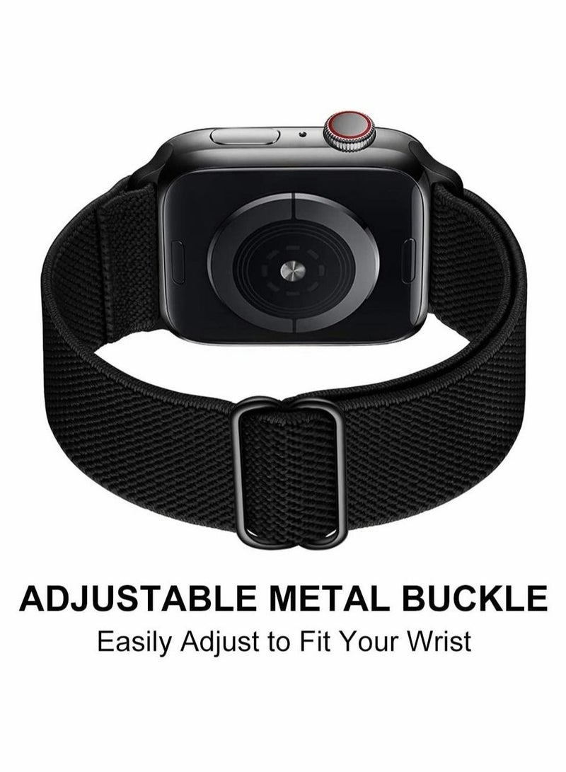 Captaintech Stretchy Nylon Solo Loop Bands Compatible with Apple Watch 38mm, for iWatch Series 6/5/4/3/2/1 SE - Image 5