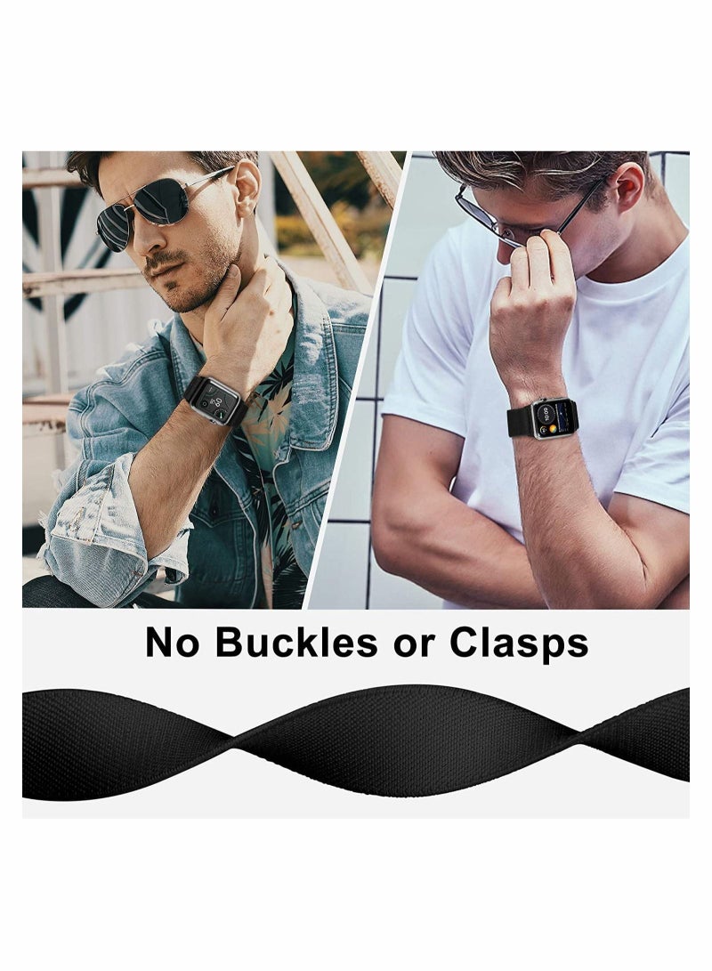 Captaintech Stretchy Nylon Solo Loop Bands Compatible with Apple Watch 38mm, for iWatch Series 6/5/4/3/2/1 SE - Image 3