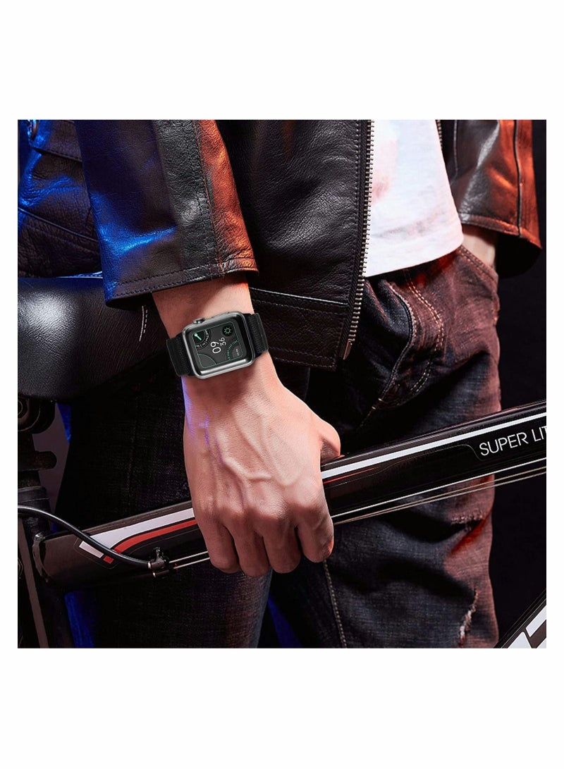 Captaintech Stretchy Nylon Solo Loop Bands Compatible with Apple Watch 38mm, for iWatch Series 6/5/4/3/2/1 SE - Image 4