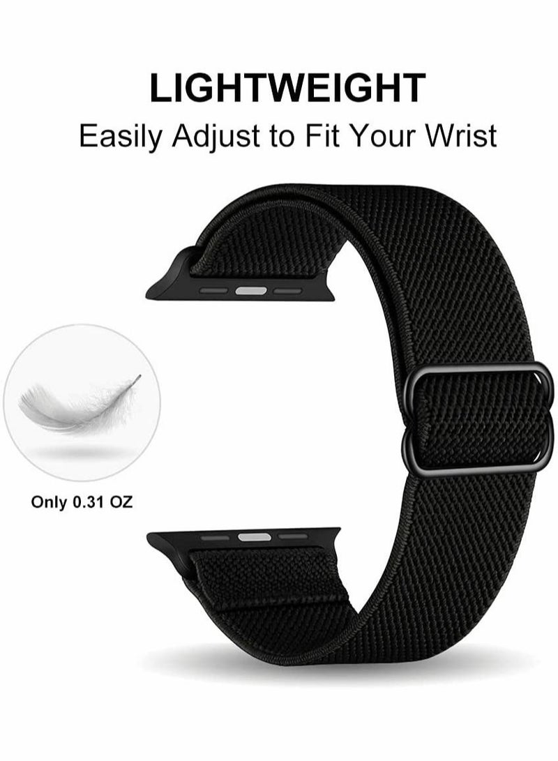 Captaintech Stretchy Nylon Solo Loop Bands Compatible with Apple Watch 38mm, for iWatch Series 6/5/4/3/2/1 SE - Image 2