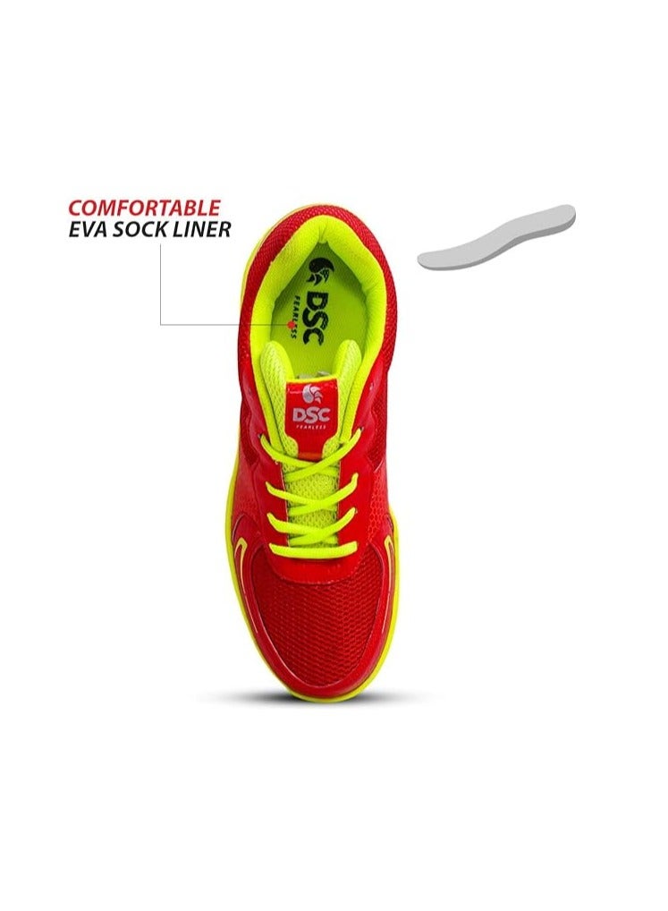 DSC Akido Badminton Shoes | Breathable Mesh Upper, Natural Rubber Outsole, EVA Cushioning, TPU Heel Counter, Comfortable Lining, Integrated Lacing Straps | Non-marking for Indoor Courts - Image 4