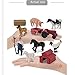 OUKEYI Animal Figurines 10Pcs Farm Animals Figurines ToysBig Animal Toys Realistic Plastic Animals Playset Educational Learning Toy Set for Kids Toddlers - Image 4
