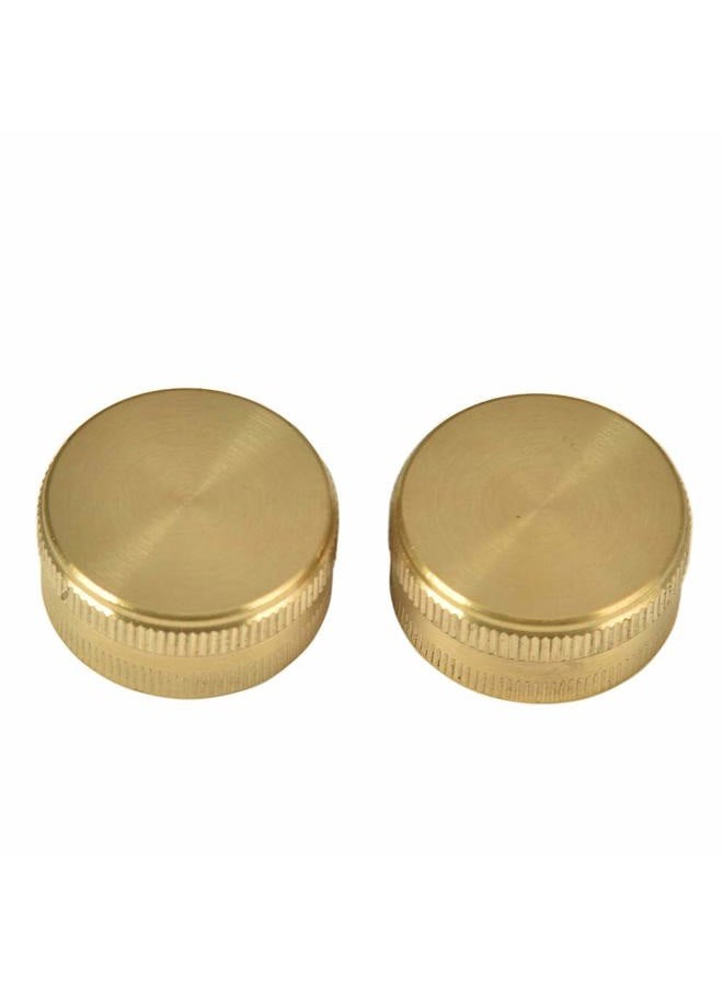 Sanpaint REGNHLIF 2 Pack 3/4" Brass Garden Hose End Caps with Washers - Image 5