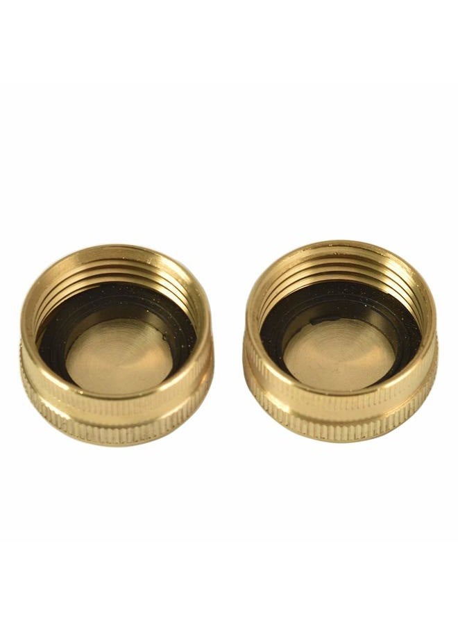 Sanpaint REGNHLIF 2 Pack 3/4" Brass Garden Hose End Caps with Washers - Image 4