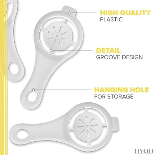 ERZA Food Grade Egg Yolk Separator Egg White Separator Easy to Use Egg White and Yolk Separator for Baking, Egg Divider, Kitchen Gadget Cooking Baker Tool Egg Extractor, Random Color, Pack of 1 - Image 3